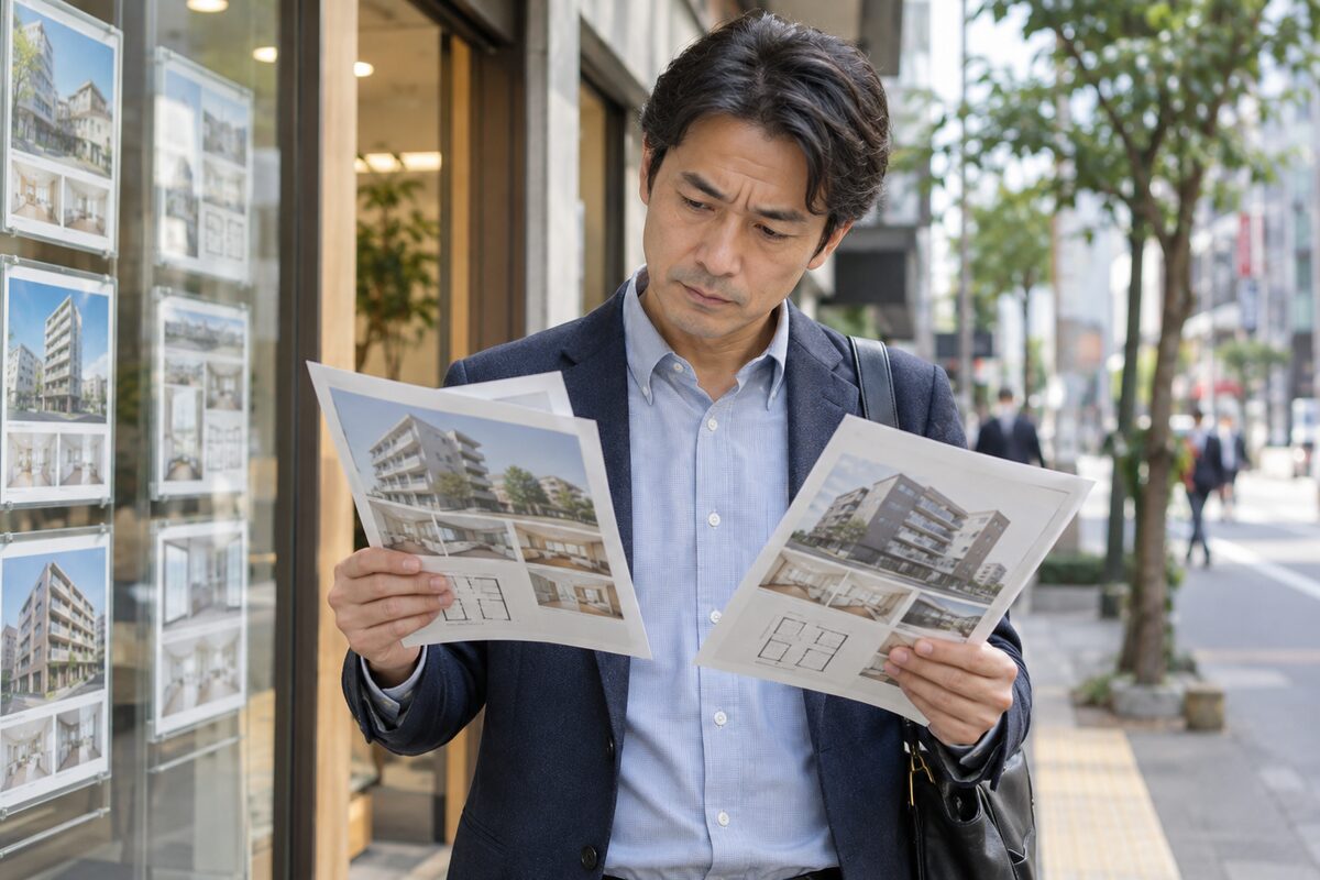 不動産会社の選び方として仲介と買取の違いや宅建業免許番号の確認方法を解説する記事のイメージ
